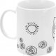 Orion Kubek do malowania z farbkami porcelanowy sowa 330 ml 2