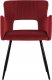 Beliani 2 krzesła do jadalni welurowe ciemnoczerwone SANILAC 3