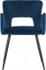 Beliani 2 krzesła do jadalni welurowe granatowy SANILAC 3