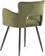Beliani 2 krzesła do jadalni welurowe zielony oliwkowy SANILAC 5