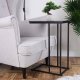 Trends4You Stolik kawowy metalowy czarny boczny 40x26x58 cm 3