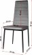 Lugano Krzesło VALVA DUO VELVET GREY 7