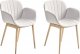 Beliani Zestaw 2 krzeseł do jadalni szary ALICE 1