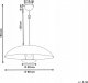 Lampa wisząca Beliani Lampa wisząca metalowa mosiężna AGRANI 7