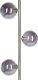 Lampa podłogowa Beliani Lampa podłogowa metalowa srebrna RAMIS 6