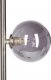 Lampa podłogowa Beliani Lampa podłogowa metalowa srebrna RAMIS 7