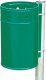Kosz na śmieci GSG24 Kosz na śmieci stalowy mocowany na słupek 20L zielony Kosz na śmieci stalowy mocowany na słupek 20L zielony 1