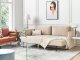 Beliani Sofa rozkładana welurowa beżowa EKSJO Lumarko! 8