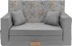 Blomster Rozkładana sofa piankowa dziecięca szara+sarenki 1