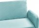 Beliani Sofa rozkładana welurowa jasnoniebieska SENJA 2