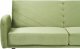 Beliani Sofa rozkładana welurowa oliwkowa SENJA 6