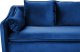 Beliani Sofa welurowa niebieska AURE 5