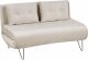 Beliani Sofa welurowa rozkładana 2-osobowa beżowa VESTFOLD 7