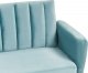 Beliani Sofa rozkładana welurowa jasnoniebieska VIMMERBY 8