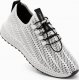 Ombre Buty męskie sneakersy z siateczki - białe V7 OM-FOKS-0117 43 4