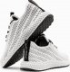 Ombre Buty męskie sneakersy z siateczki - białe V7 OM-FOKS-0117 43 8