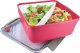 Intesi Lunch box Divided z widelcem 2,6l różowy 2