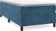 vidaXL vidaXL Łóżko kontynentalne, ciemnoniebieska, 90x200cm, obite aksamitem 2