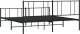 vidaXL vidaXL Metalowa rama łóżka z wezgłowiem i zanóżkiem, czarna, 200x200cm 8