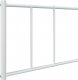 vidaXL vidaXL Metalowa rama łóżka z wezgłowiem, biała, 90x190 cm 9