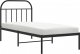 vidaXL vidaXL Metalowa rama łóżka z wezgłowiem, czarna, 90x190 cm 4