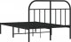 vidaXL vidaXL Metalowa rama łóżka z wezgłowiem, czarna, 120x190 cm 8
