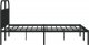 vidaXL vidaXL Metalowa rama łóżka z wezgłowiem, czarna, 180x200 cm 7