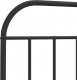 vidaXL vidaXL Metalowa rama łóżka z wezgłowiem i zanóżkiem, czarna, 75x190 cm 9