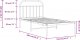 vidaXL vidaXL Metalowa rama łóżka z wezgłowiem, biała, 107x203 cm 10