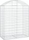 vidaXL vidaXL Łukowaty kosz gabionowy 100x50x120/140 cm, galwanizowane żelazo 1