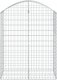 vidaXL vidaXL Łukowaty kosz gabionowy 100x50x120/140 cm, galwanizowane żelazo 2