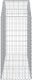 vidaXL vidaXL Łukowaty kosz gabionowy 150x50x100/120 cm, galwanizowane żelazo 3