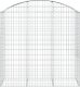 vidaXL vidaXL Łukowaty kosz gabionowy 150x50x140/160 cm, galwanizowane żelazo 3
