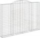vidaXL vidaXL Łukowaty kosz gabionowy 300x30x200/220 cm, galwanizowane żelazo 2