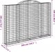 vidaXL vidaXL Łukowaty kosz gabionowy 300x30x200/220 cm, galwanizowane żelazo 5