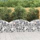 vidaXL vidaXL Łukowaty kosz gabionowy, 150x50x60/80 cm, galwanizowane żelazo 1