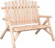 vidaXL vidaXL 2-osobowa ławka ogrodowa, 119x85x98 cm, świerkowa 2