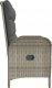 vidaXL vidaXL Rozkładana ławka ogrodowa, poduszki, 107 cm, rattan PE, szara 4
