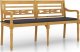 vidaXL vidaXL Ławka Batavia z antracytowy poduszką,150 cm, lite drewno tekowe 2