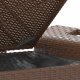 vidaXL vidaXL Ławka ogrodowa z poduszką, brązowa, 116x46x57 cm, polirattan 6