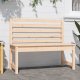 vidaXL vidaXL Ławka ogrodowa, 109 cm, lite drewno sosnowe 3