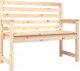 vidaXL vidaXL Ławka ogrodowa, 109x48x91,5 cm, lite drewno sosnowe 2