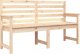 vidaXL vidaXL Ławka ogrodowa, 159,5x48x91,5 cm, lite drewno sosnowe 1