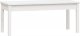 vidaXL vidaXL Ławka ogrodowa, biała, 109x44x45 cm, lite drewno sosnowe 1