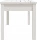 vidaXL vidaXL Ławka ogrodowa, biała, 109x44x45 cm, lite drewno sosnowe 4