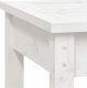 vidaXL vidaXL Ławka ogrodowa, biała, 109x44x45 cm, lite drewno sosnowe 5