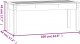 vidaXL vidaXL Ławka ogrodowa, biała, 109x44x45 cm, lite drewno sosnowe 7