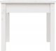 vidaXL vidaXL Ławka ogrodowa, biała, 50x44x45 cm, lite drewno sosnowe 3