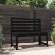 vidaXL vidaXL Ławka ogrodowa, czarna, 109 cm, lite drewno sosnowe 1