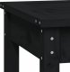 vidaXL vidaXL Ławka ogrodowa, czarna, 80x44x45 cm, lite drewno sosnowe 5